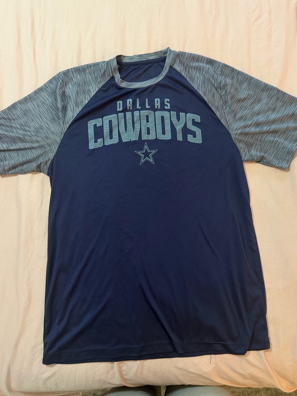 NFL Dallas Cowboys Navy and Gray Short Sleeve Team Tee